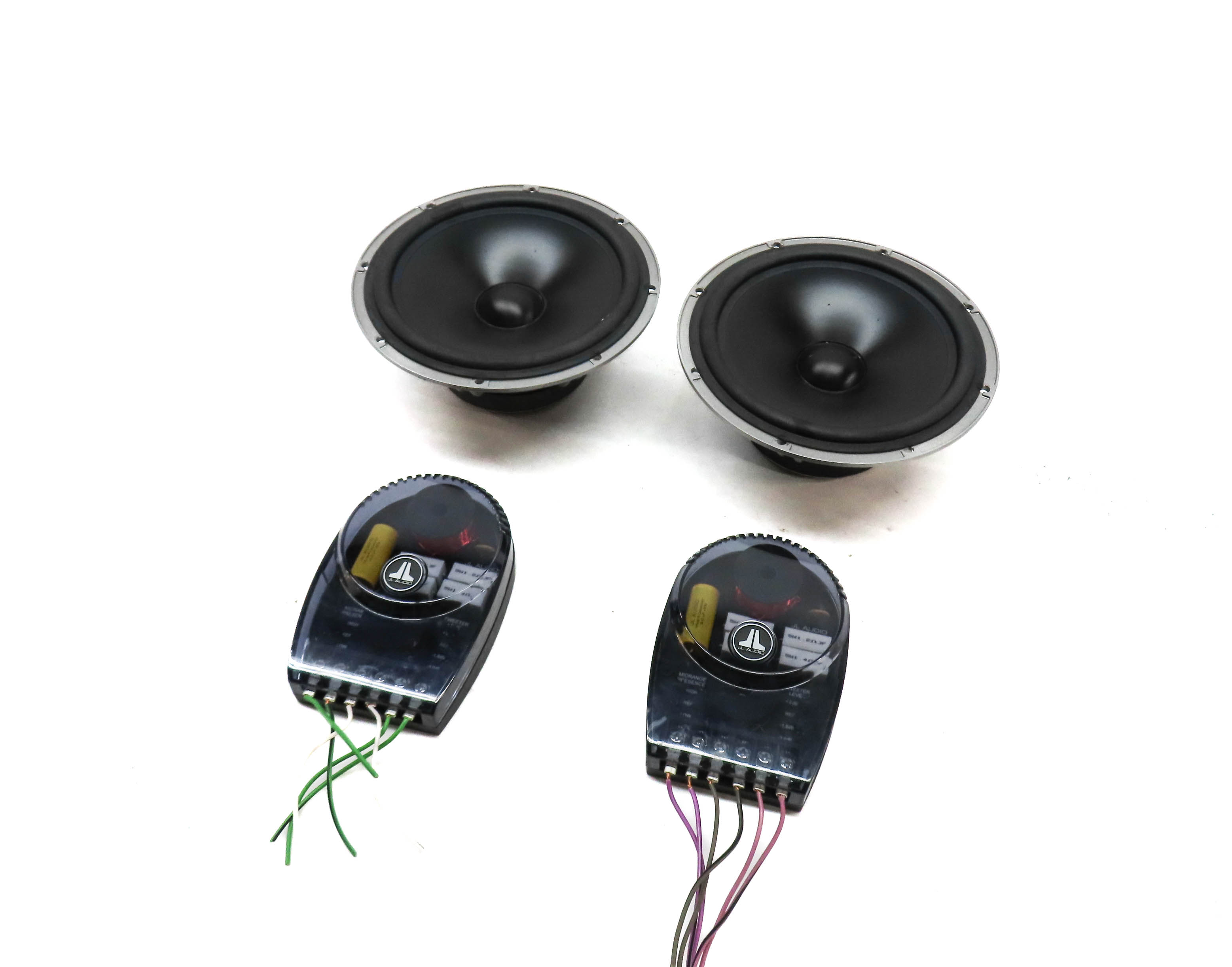 2012 AUDI A8 (D4 4H) JL AUDIO 6.5" 6.5 INCH SPEAKER SET 2 w/ CROSSOVERS — exact item pictured